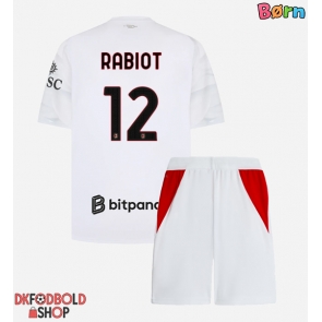 AC Milan Adrien Rabiot #12 Udebanesæt Børn 2026-27 Kort ærmer (+ korte bukser)